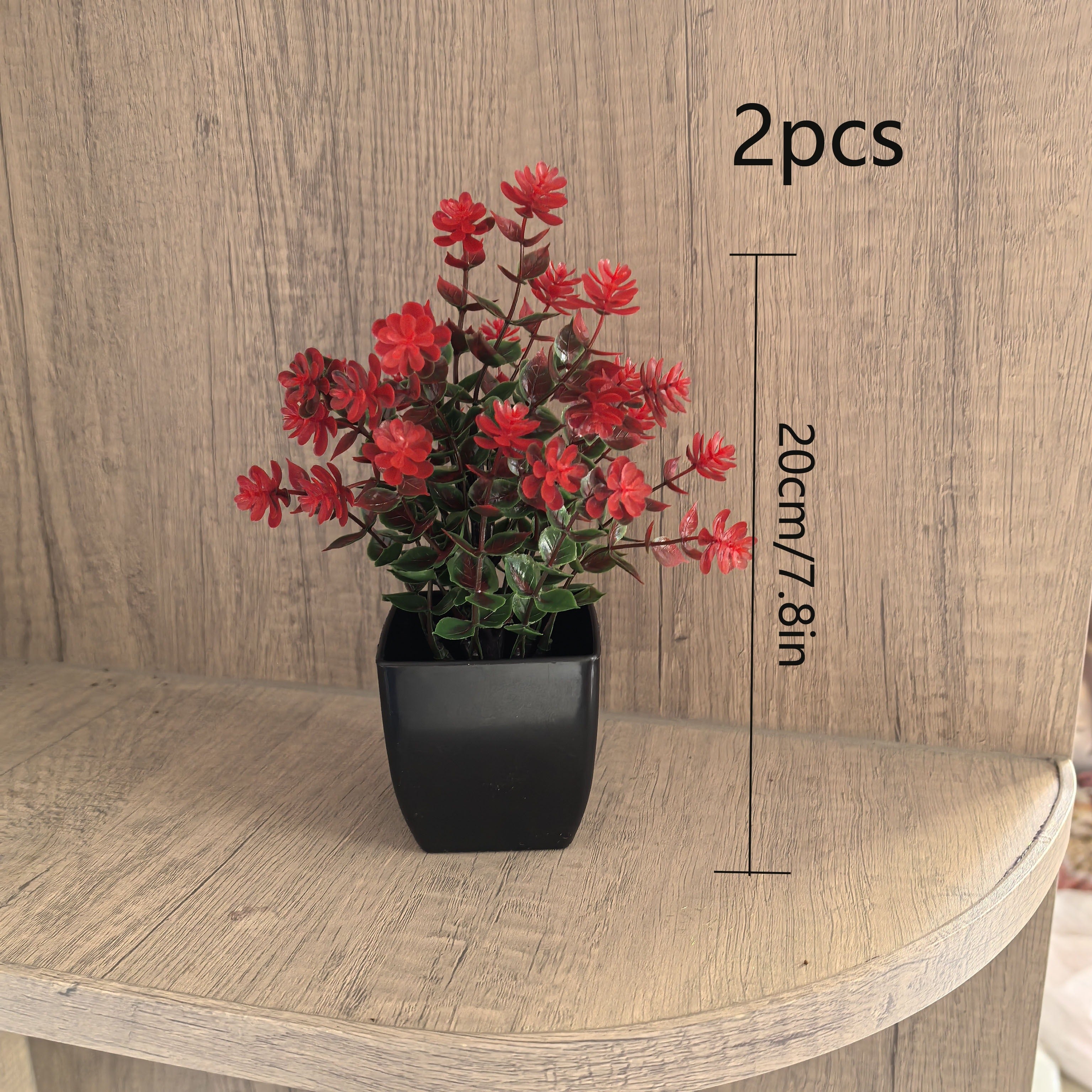 Artificial Plants Mini Eucalyptus and Grass Potted Decor for Home Office