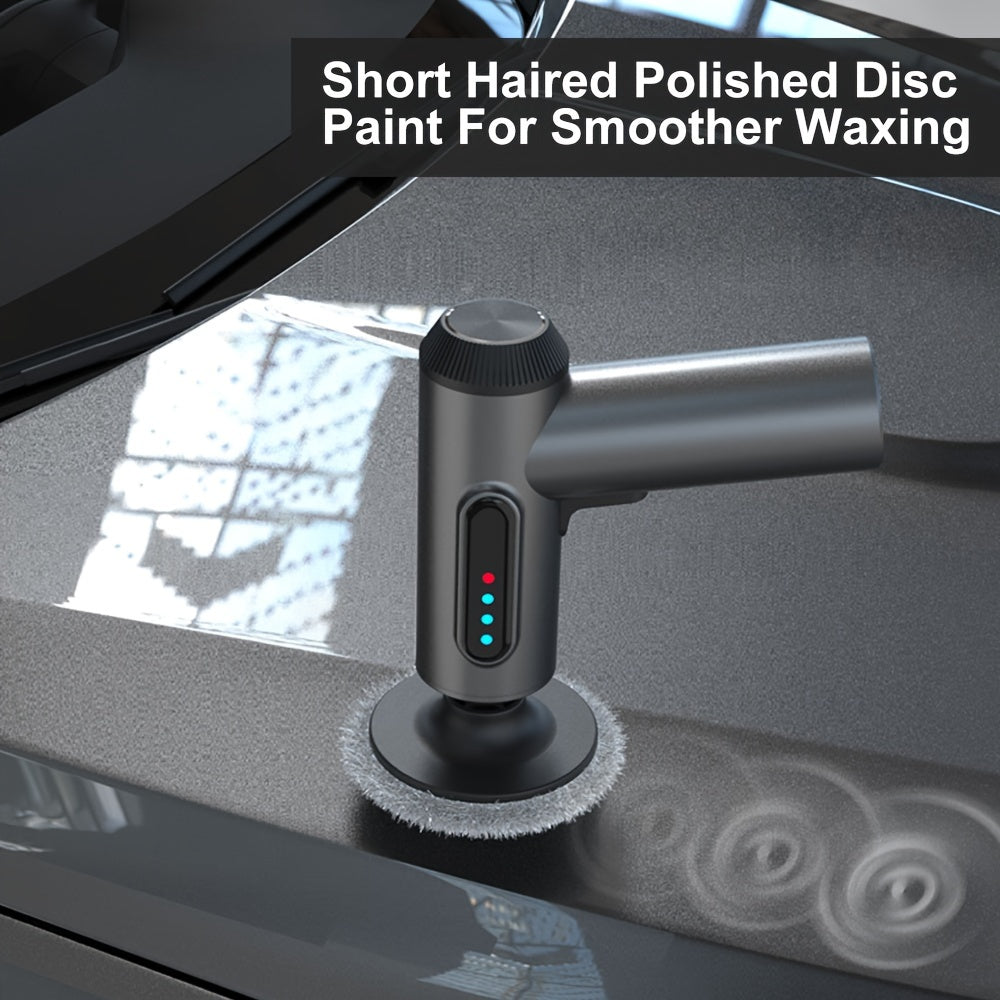 Cordless Car Buffer and Polisher Kit with USB Charging and Digital Display