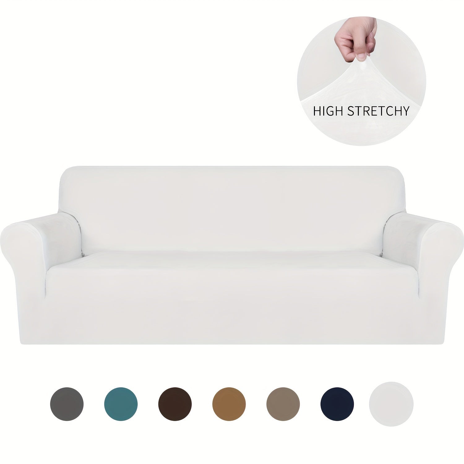 Velvet Sofa Cover Elastic Bottom All Seasons Pet Scratch Protection