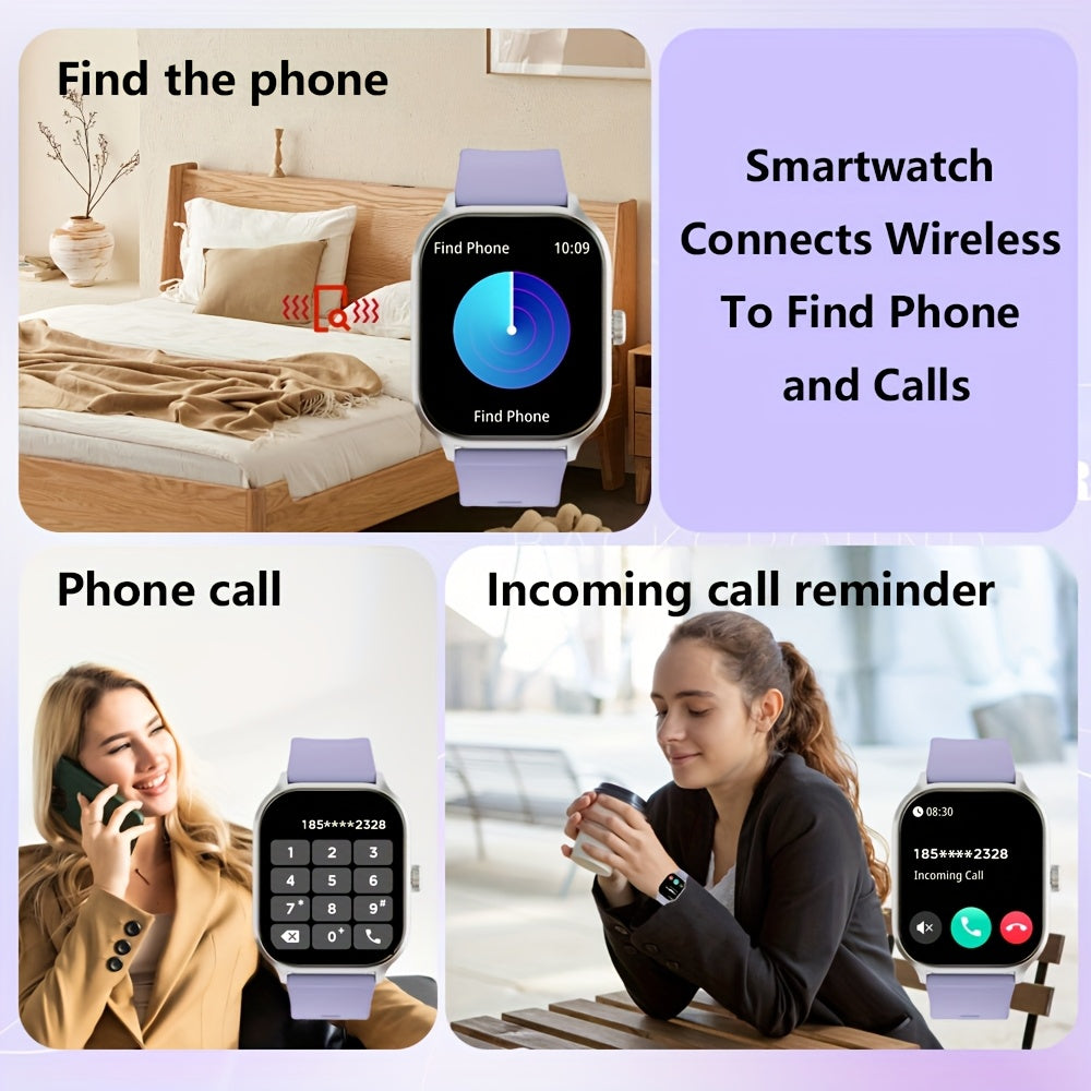 Smartwatch for Men and Women 5.11cm Touch Screen Fitness Tracker 100+ Sports Modes Wireless 5.3 Call and Text Alerts Compatible with Android and iPhone