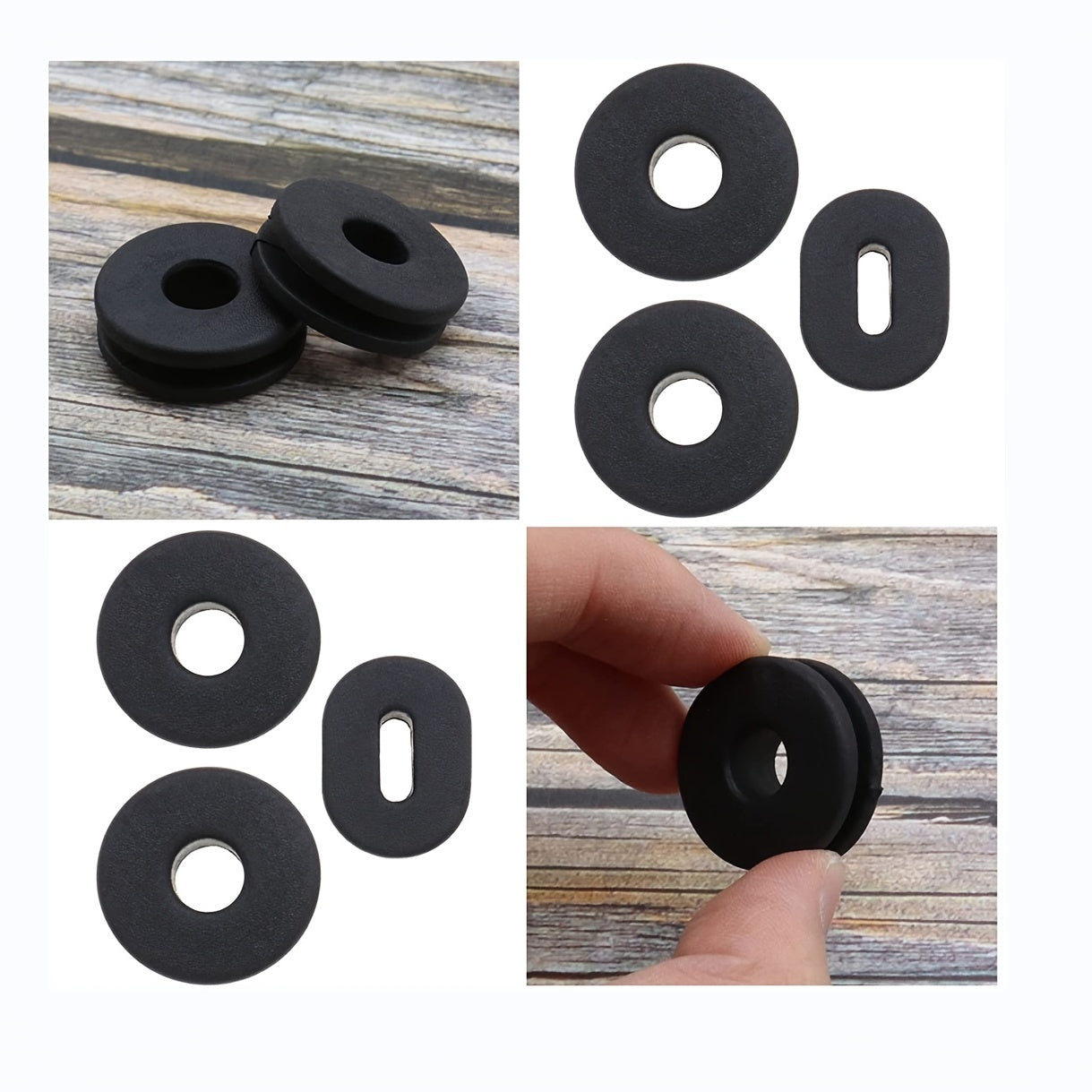 12 Pcs Motorcycle Rubber Grommets Bolts Panel Cover Fairing Washers