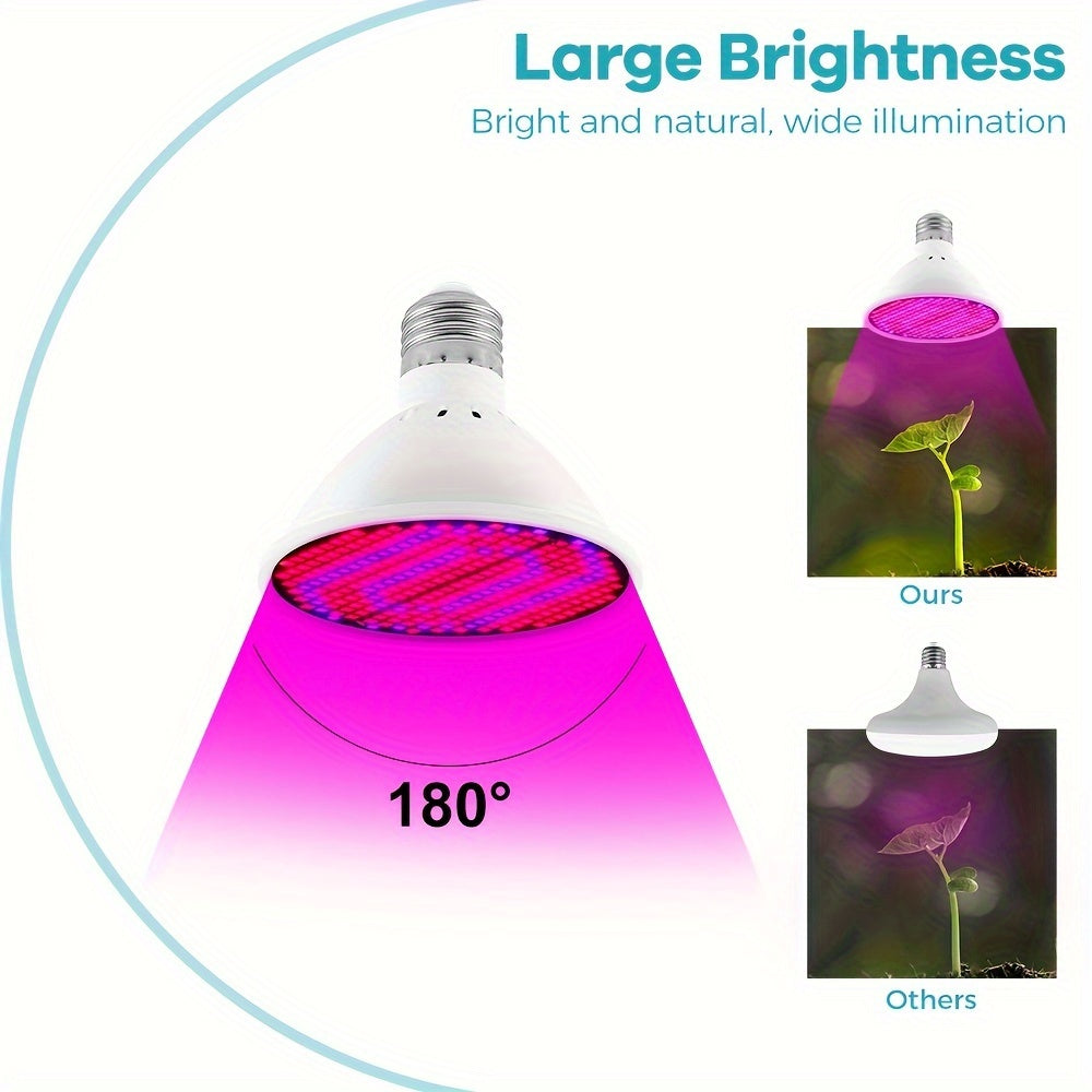 LED Plant Grow Light Full Spectrum E26 E27 Base 220V 126/200/300 LEDs Indoor Seed Germination