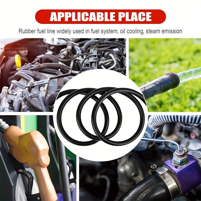 Fuel Hose 150PSI Rubber 200cm for Gasoline Diesel Automotive