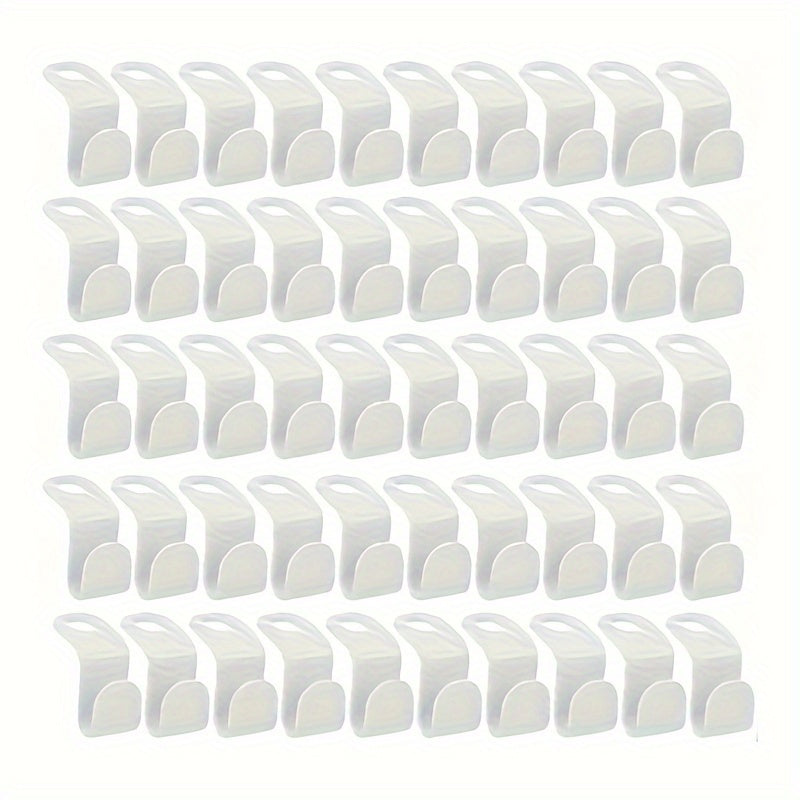 50 dona o'z-o'zidan yopiladigan plastmassa devor qoqichlari, turli ranglarda shkaf saqlash uchun