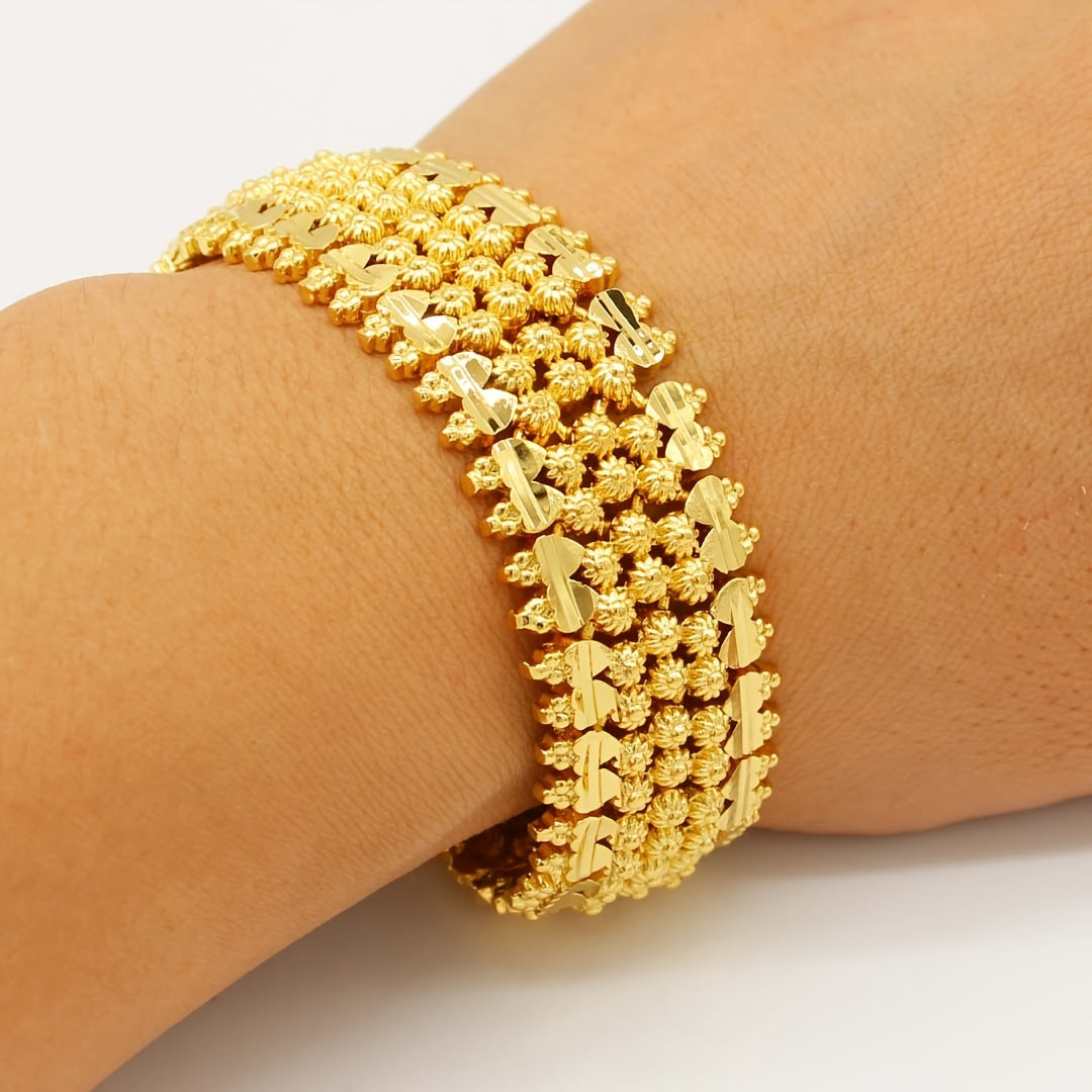 Copper Plated Link Chain Necklace for Men and Women Hip Hop Style for Daily Wear and Parties