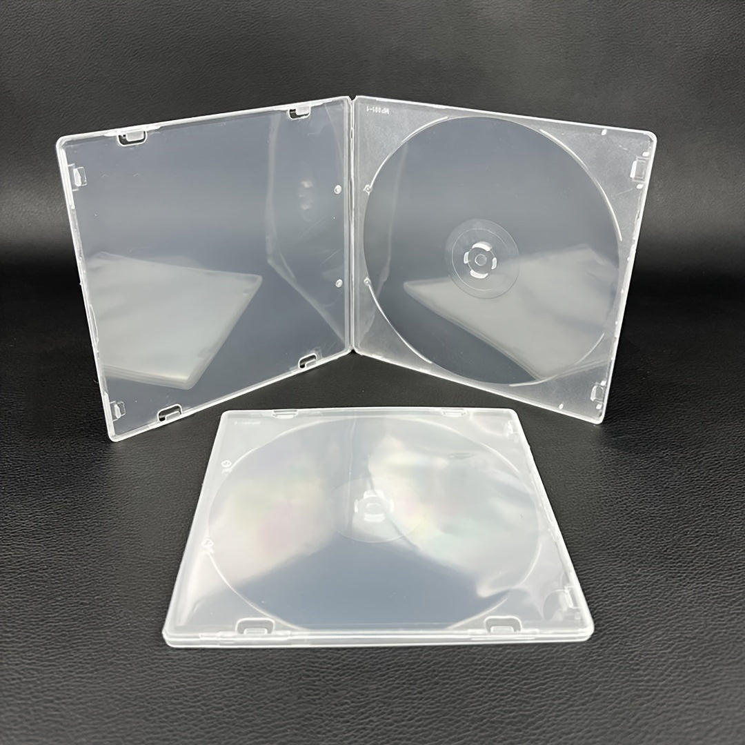 12/6 Pieces Transparent Square CD Storage Box for Albums and Covers