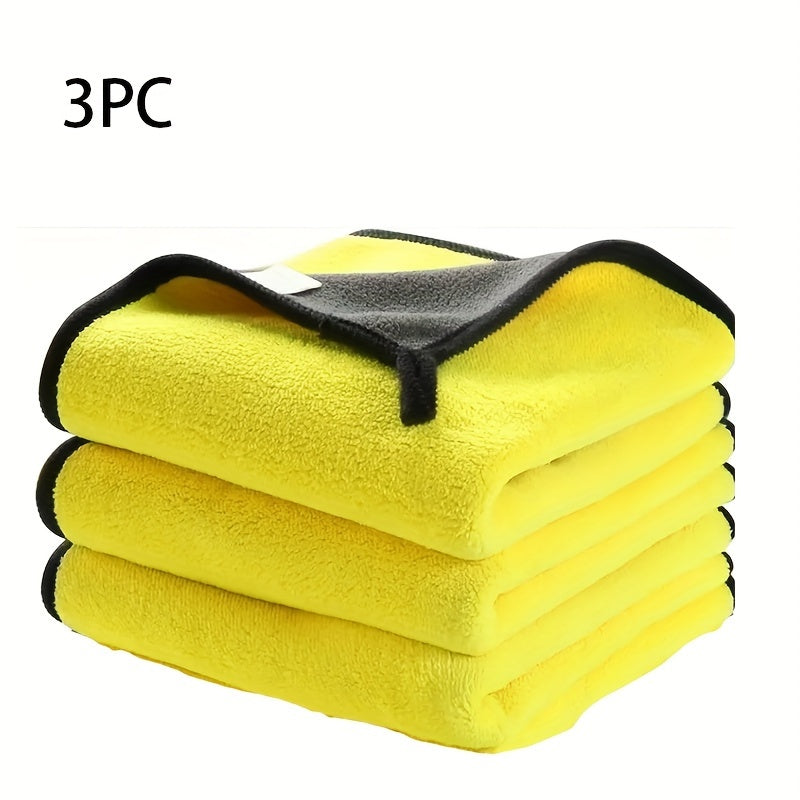 Microfiber Towels for Car Cleaning and Home Use 30x30cm Pack of 3-10