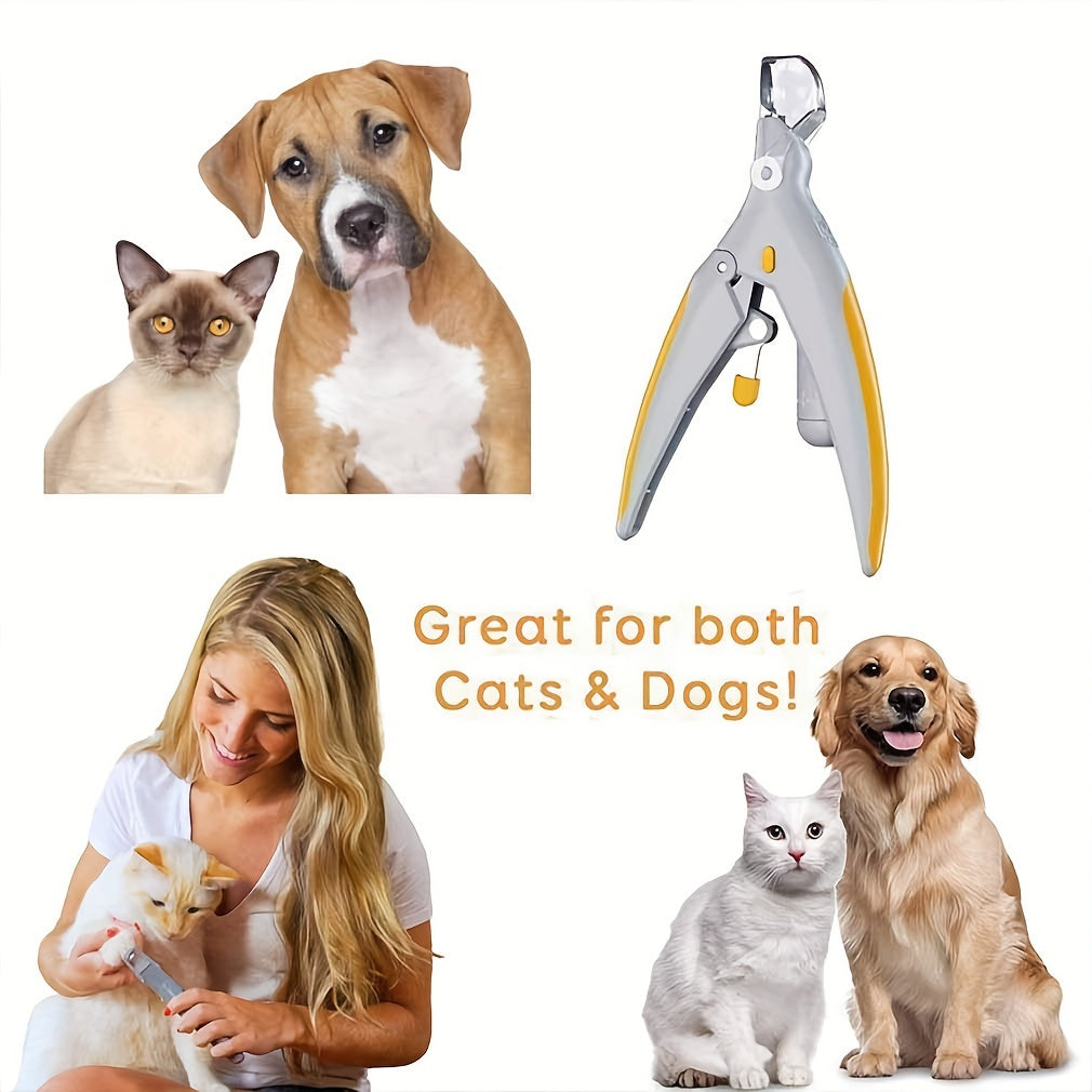 Pet Nail Clippers with LED Lights and Cleaning Supplies for Cats and Dogs