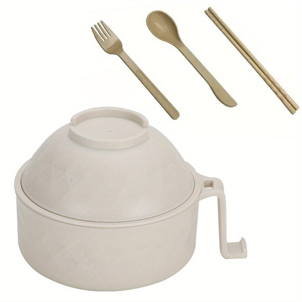 Набор безопасных для микроволновки мисок для рамена с палочками и кастрюлей для общежитий и бэнто