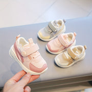 Baby Toddler Sneakers with Non-Slip Rubber Sole and Hook-and-Loop Closure