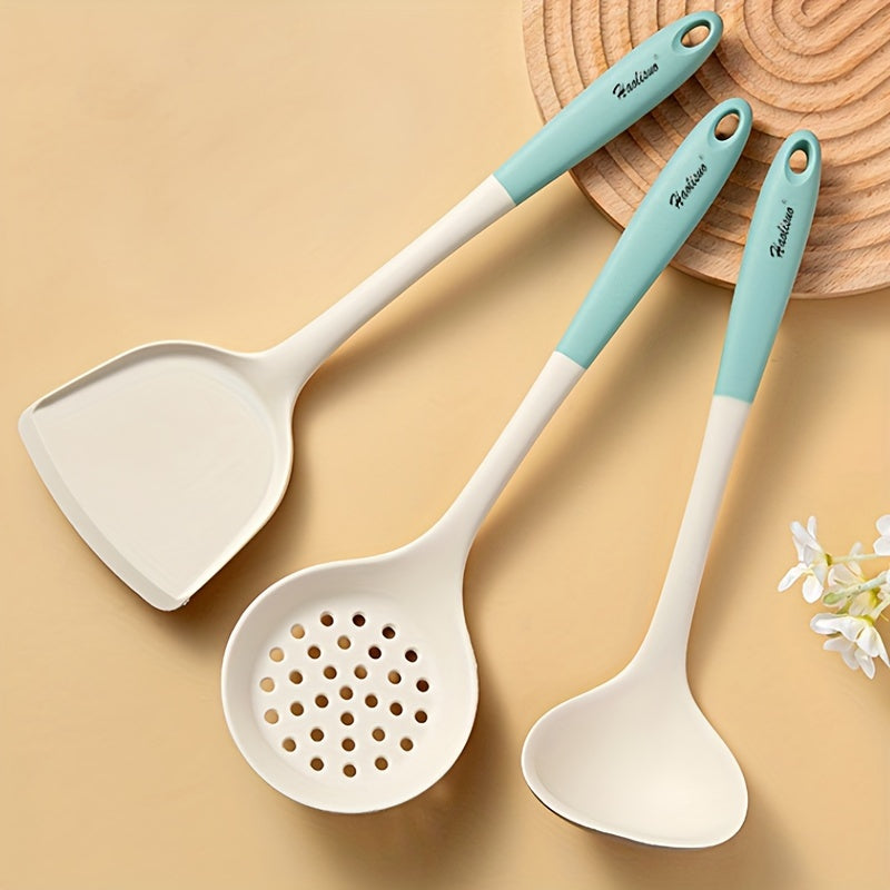Silicone Cookware Set Spatula and Ladle Non-Stick Heat Resistant Kitchen Utensils