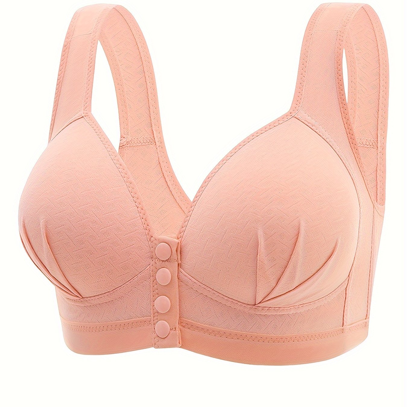 Women's Wireless Front Buckle Push-Up Bra Breathable Lingerie