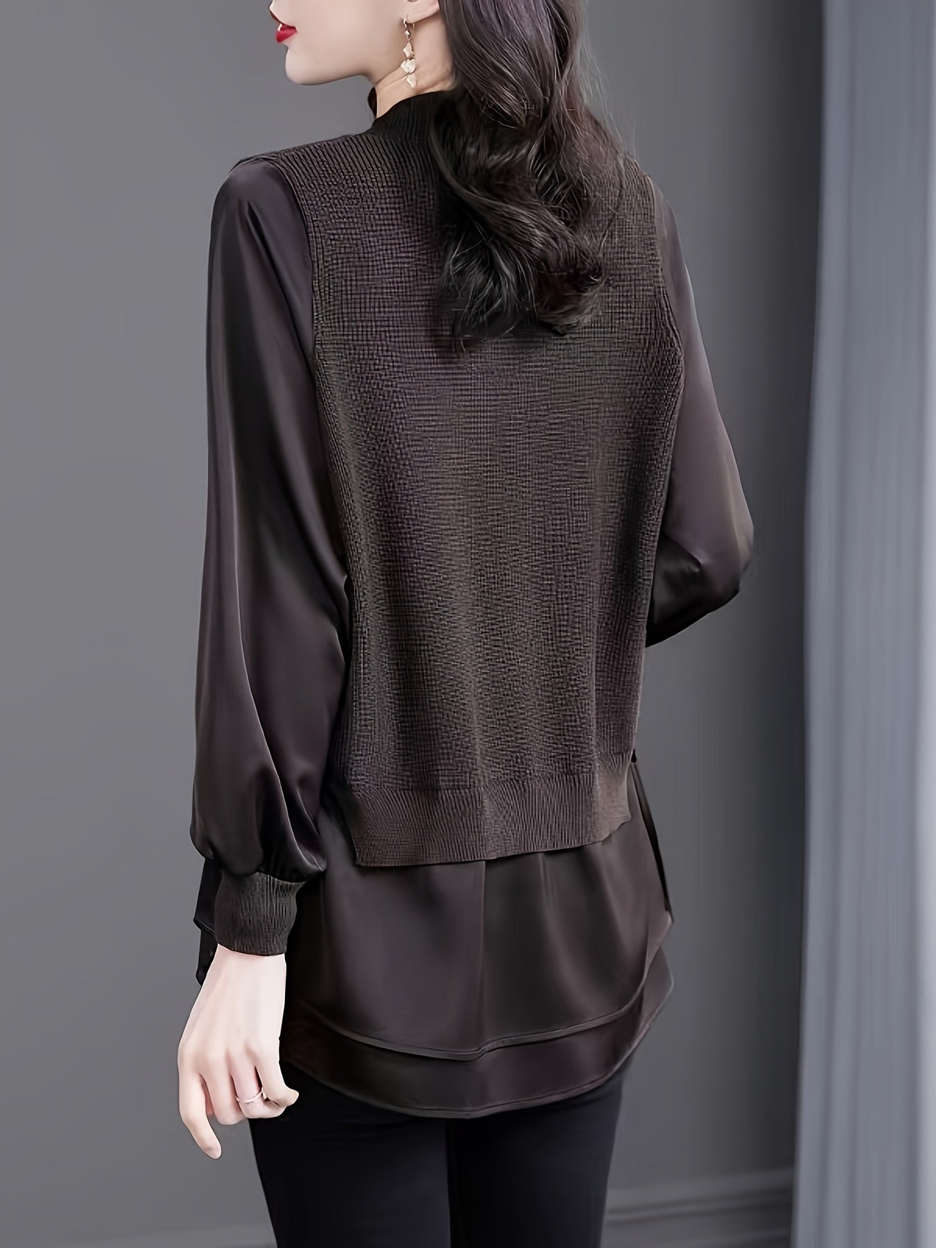 Топ женский трикотажный базовый слой большого размера, тёплый термальный слой