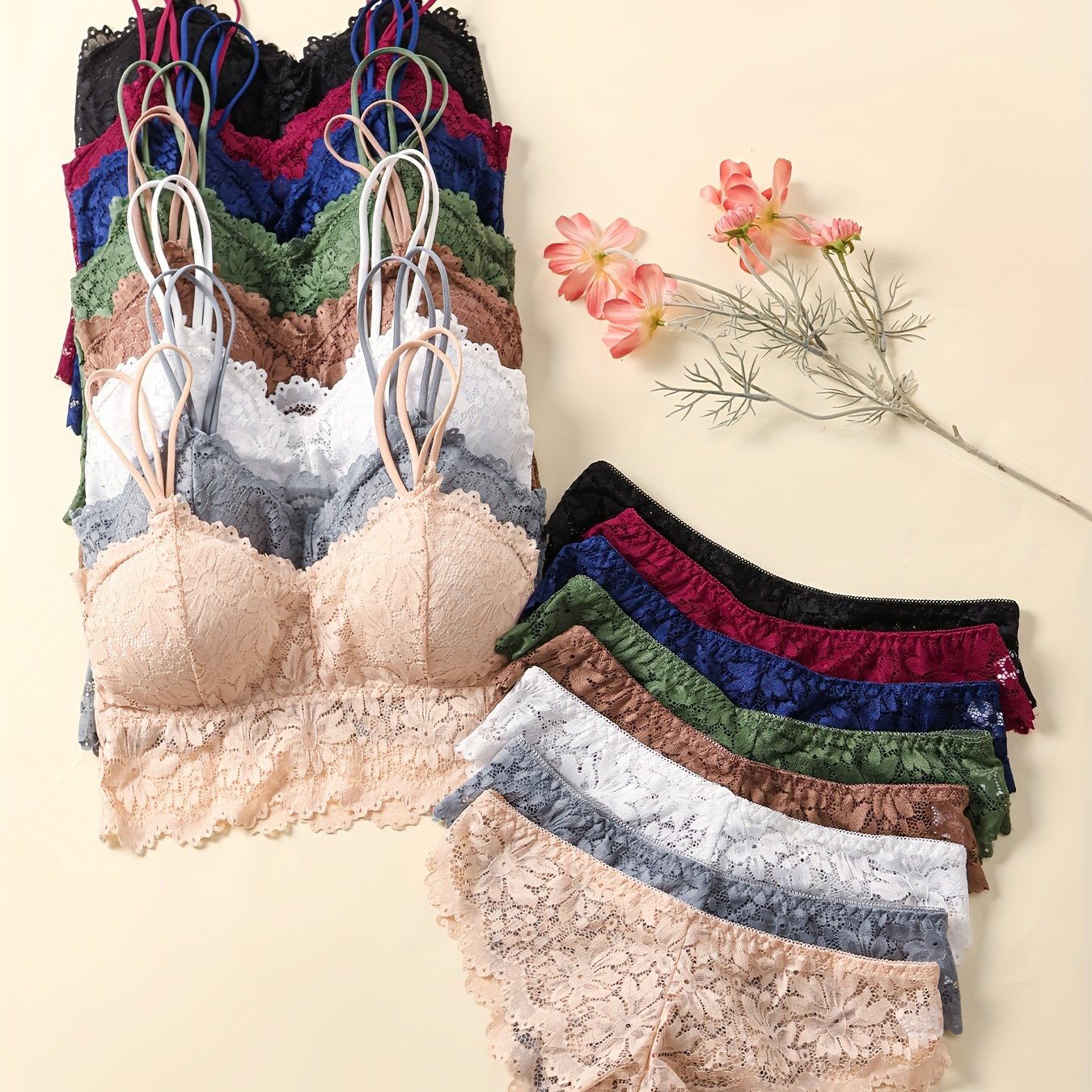 Women's Underwear Panty Set Eight-Color Cotton Breathable Comfortable