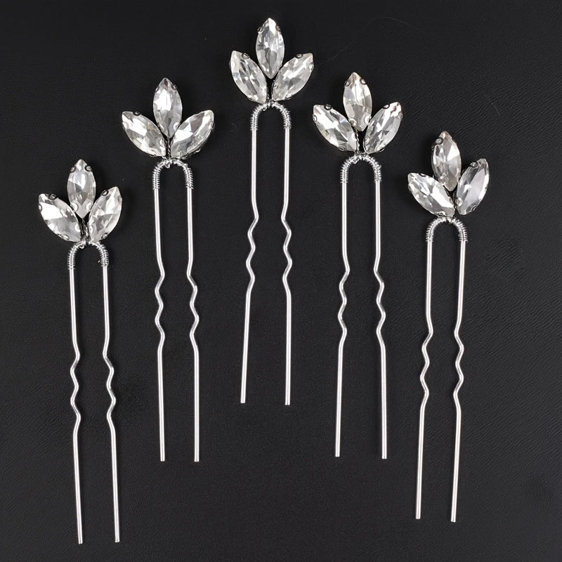 Water Drill Bridal Hairpins Set for Women and Girls, Colorful Wedding Hair Accessories