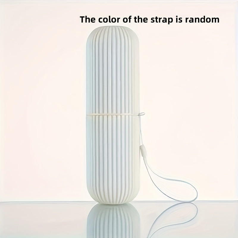 Sayohat uchun tish cho'tkasi qoplami va stakan, gipoallergik, portativ, aromatsiz