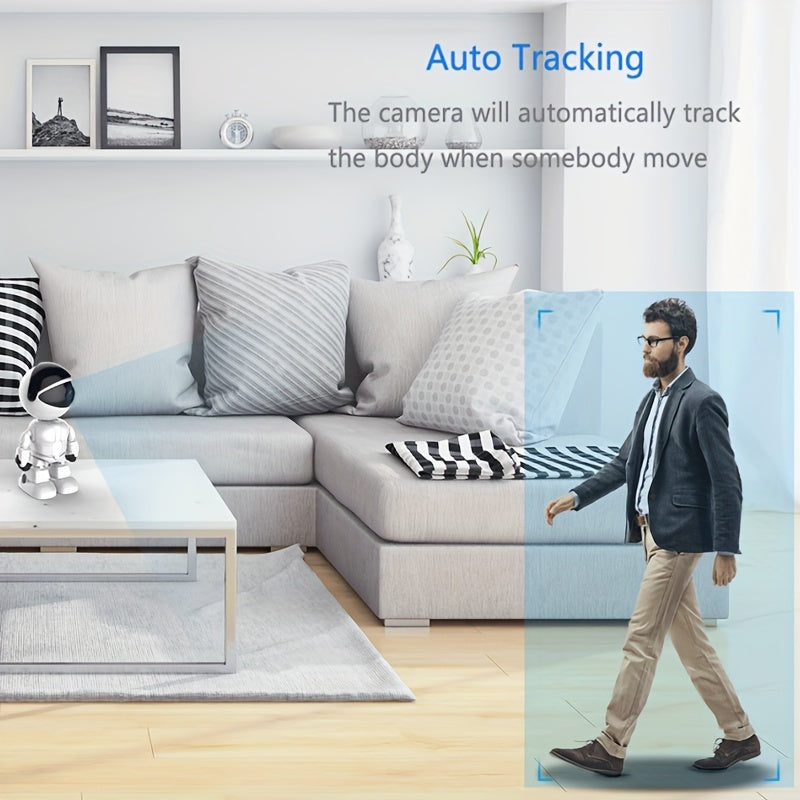 Indoor WiFi Security Camera with Night Vision and Auto Tracking
