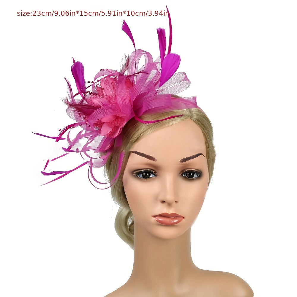 Vintage to'y bosh kiyimi, to'y gullari bilan bezatilgan tizzali soch qopqog'i, to'ylar va partiyalar uchun