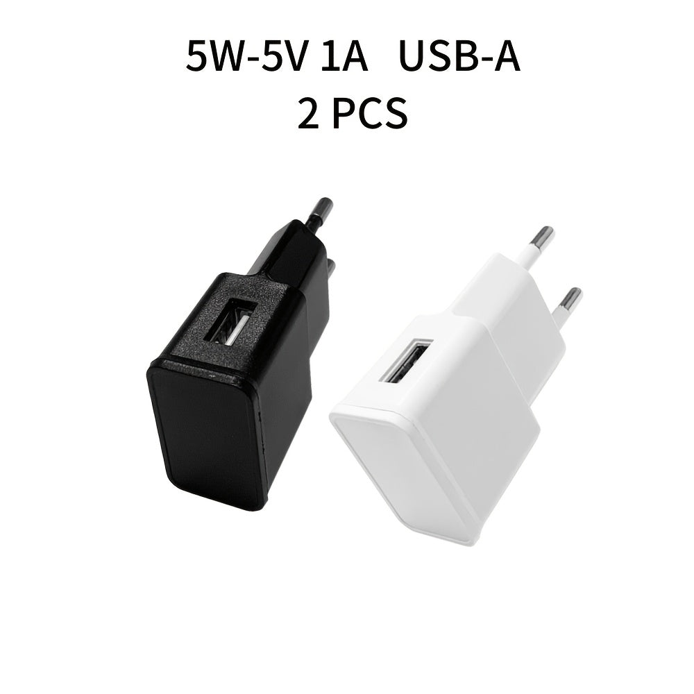 5W USB Wall Charger EU Plug 5V 1A Universal Power Adapter for Phones Drones and Electronics