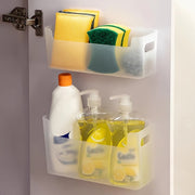 Oshxona saqlash tashkilotchisi devorga o'rnatiladigan, qog'oz stakanlar, o'ralganlar, ziravorlar uchun