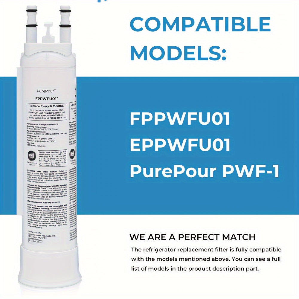 2 ta paket suv va muz filtrlari EPPWF01 FPPWFU01 bilan mos keladi