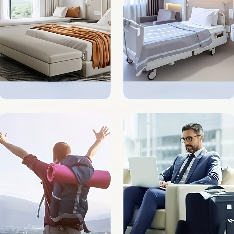 Set of Two Disposable Travel Pillow Covers Non-Woven Stain-Resistant Washable for Hotels Camping