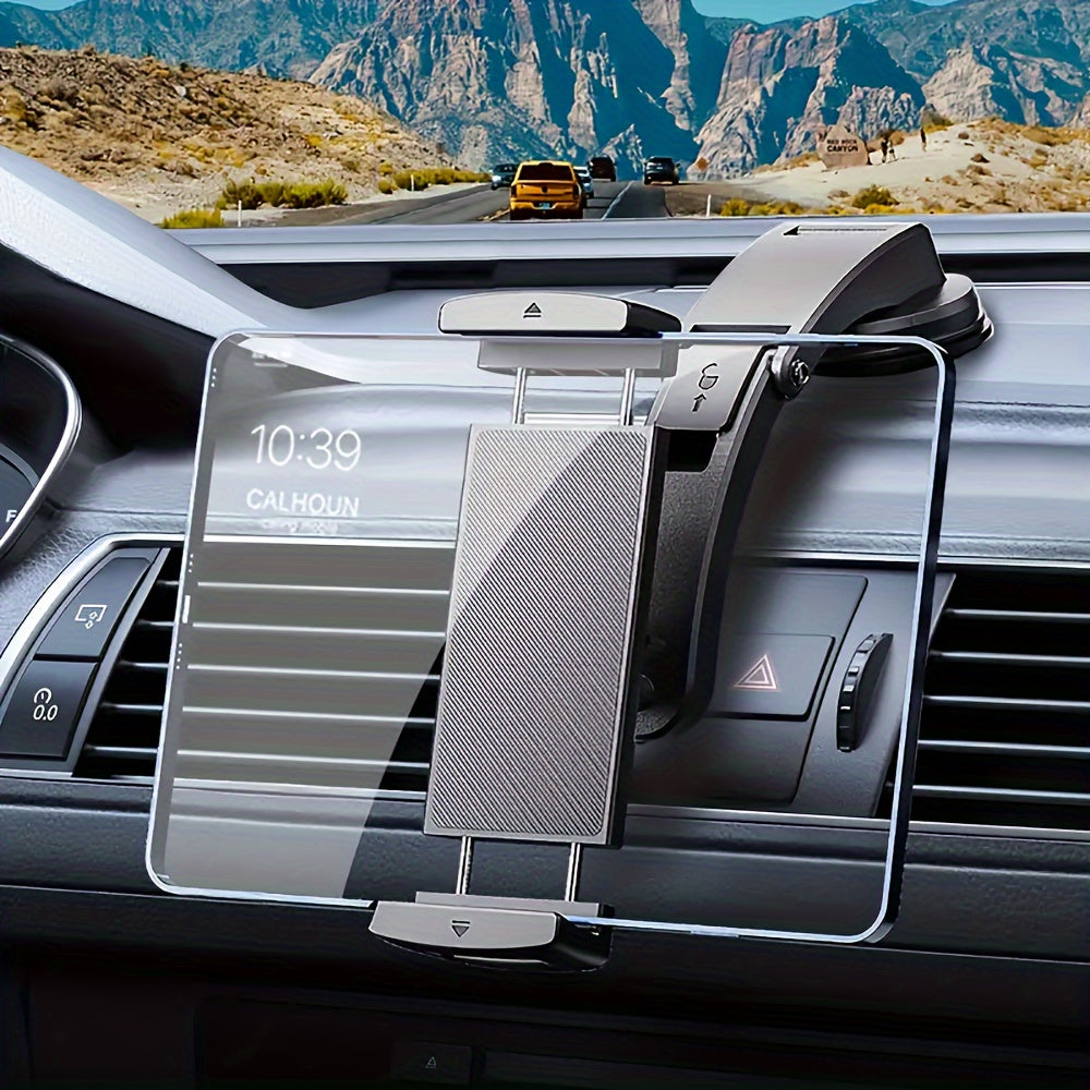 Adjustable Car Dashboard Mount ABS Material Round Cup Holder for Phones Tablets