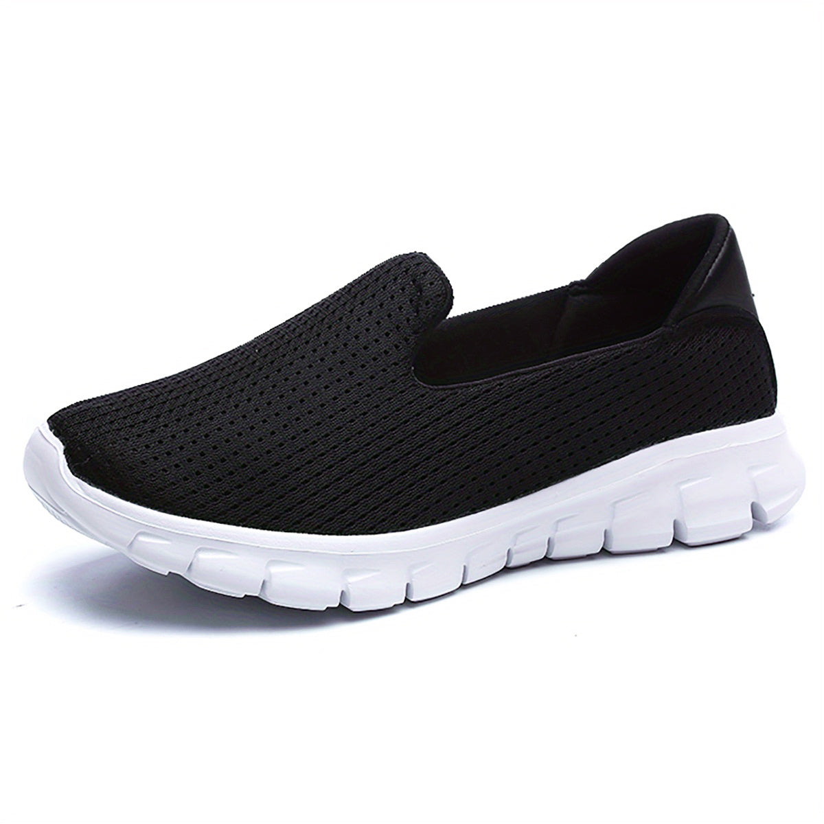 Lightweight Breathable Slip-On Sneakers for Women with Stripes and Low Top Design