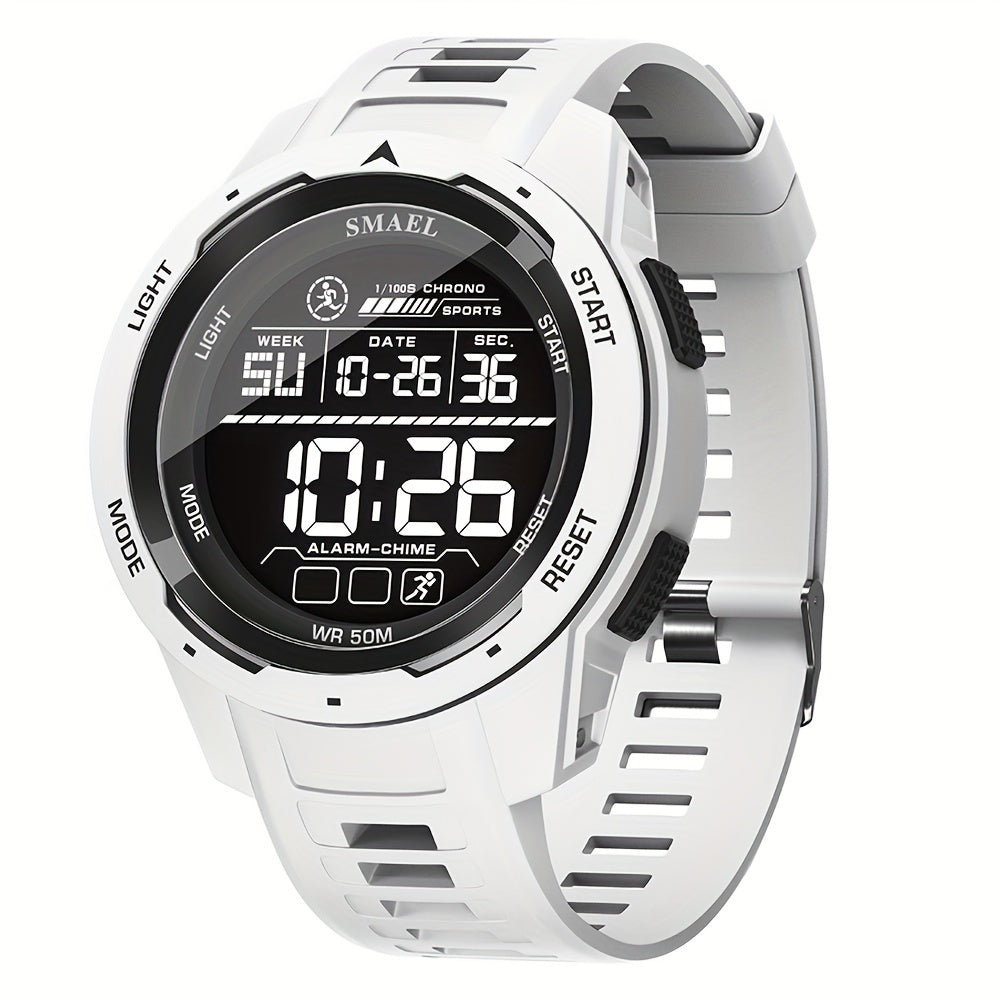 Men's LED Sports Watch Waterproof Shockproof Military Tactical Alarm Clock