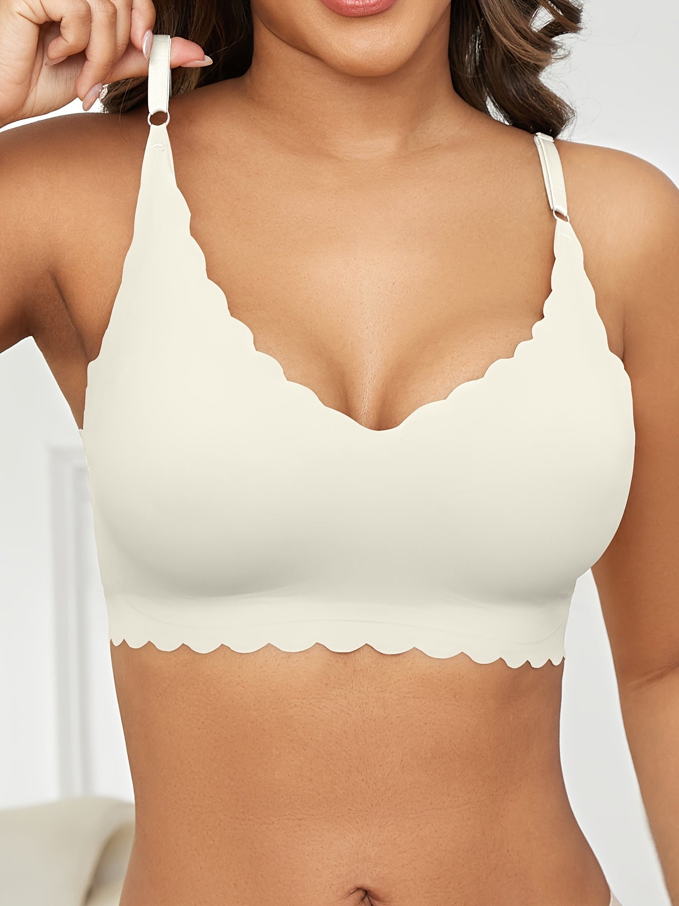 Plus Size Seamless Wireless Bralette Comfortable Fit High Elasticity