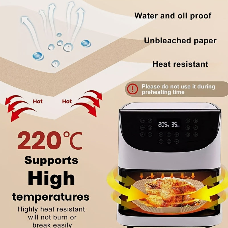 Kitchen Tool with 200 Air Fryer Liners for Baking Frying and Cooking