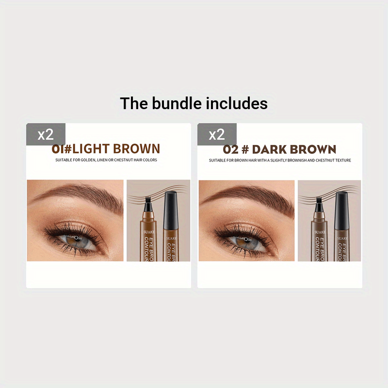 Женский водостойкий жидкий карандаш для бровей для моделирования и заполнения