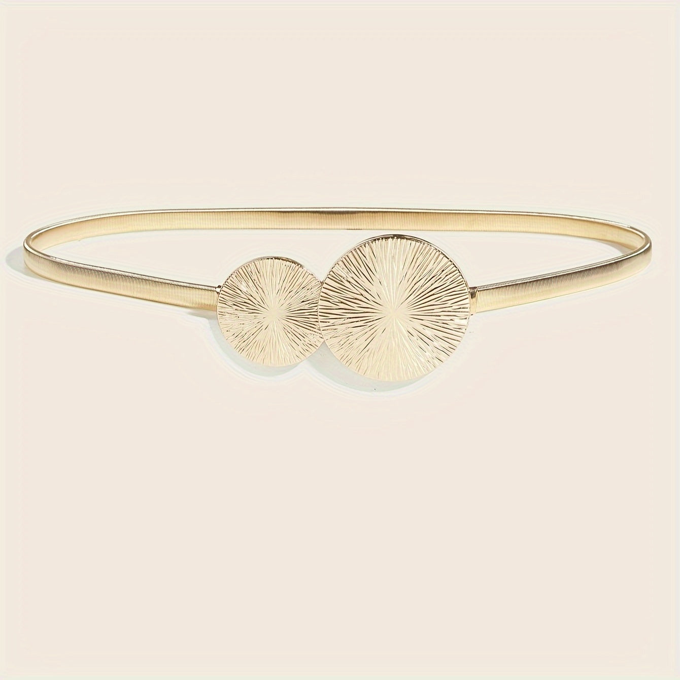 Women's Elegant Skirt with Western Style Belt and Dress Waist Chain