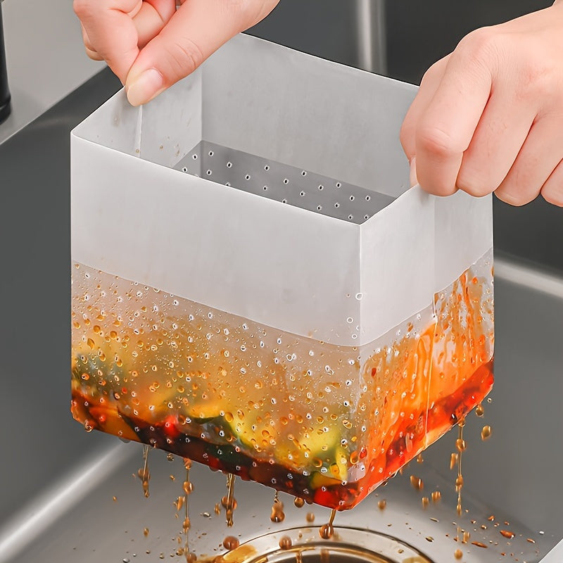 Bolsas de basura de cocina desechables, reutilizables y a prueba de fugas, paquete de 30 para cubos de 2.5 galones