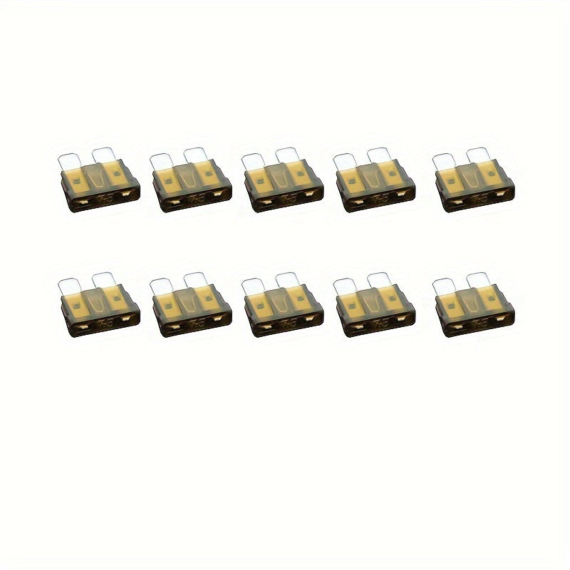 10pcs Auto Mini Car Fuses 5A-40A with Built-in Lamp Repair Tool Kit