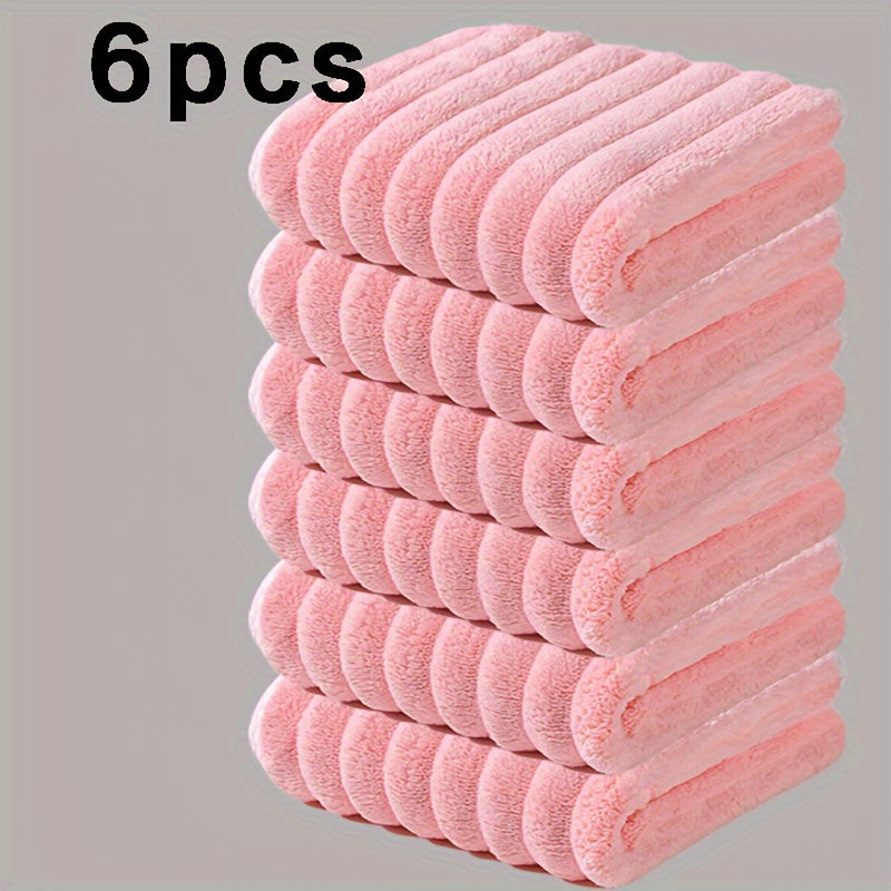 6/12 To'plam Coral Fleece Sochi To'plami Yumshoq O'zlashtiruvchi O'zgaruvchan Bo'lmagan Hammom uchun Quvnoq