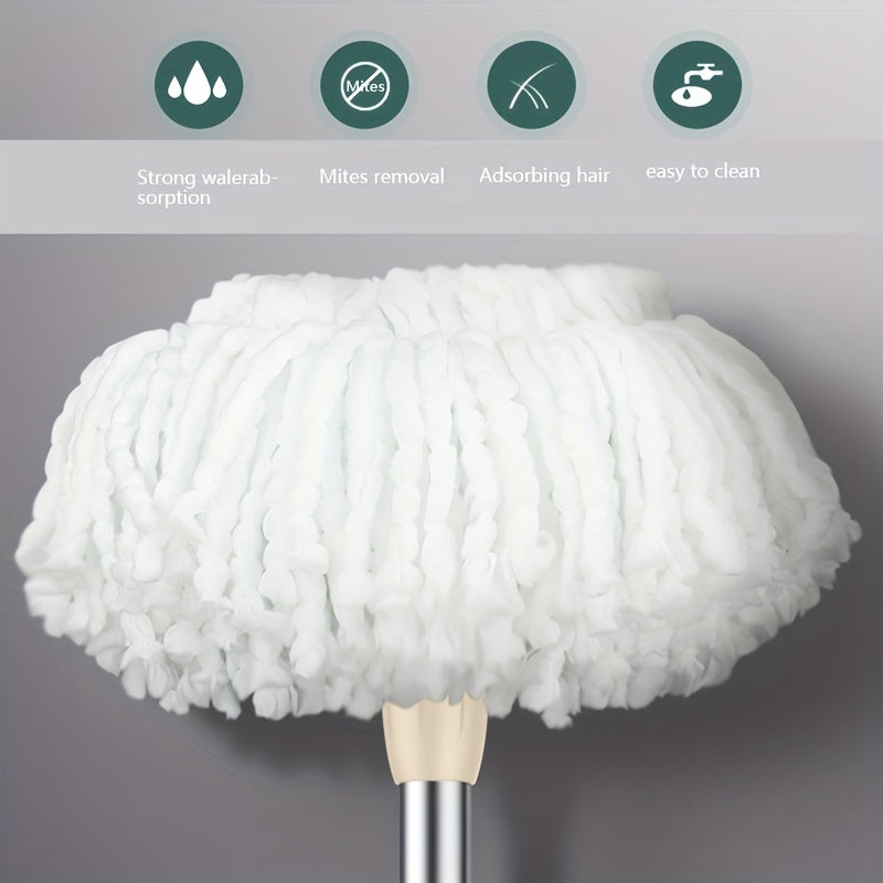 Беспроводная швабра для уборки с вращающимся ведром, нержавеющая сталь, пластик, для кухни, ванной комнаты, гостиной