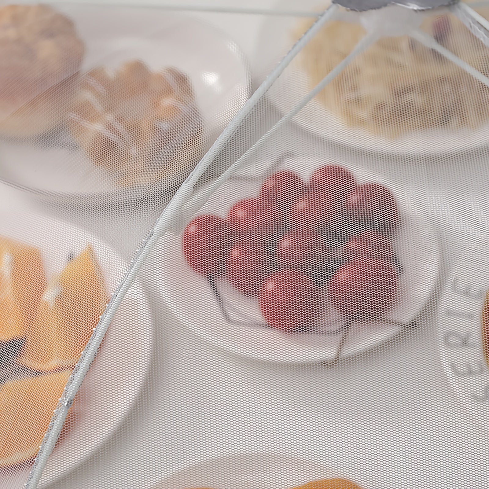 Malla protectora contra el polvo para alimentos del hogar, tienda de malla para cocina exterior, picnic, barbacoa, reutilizable