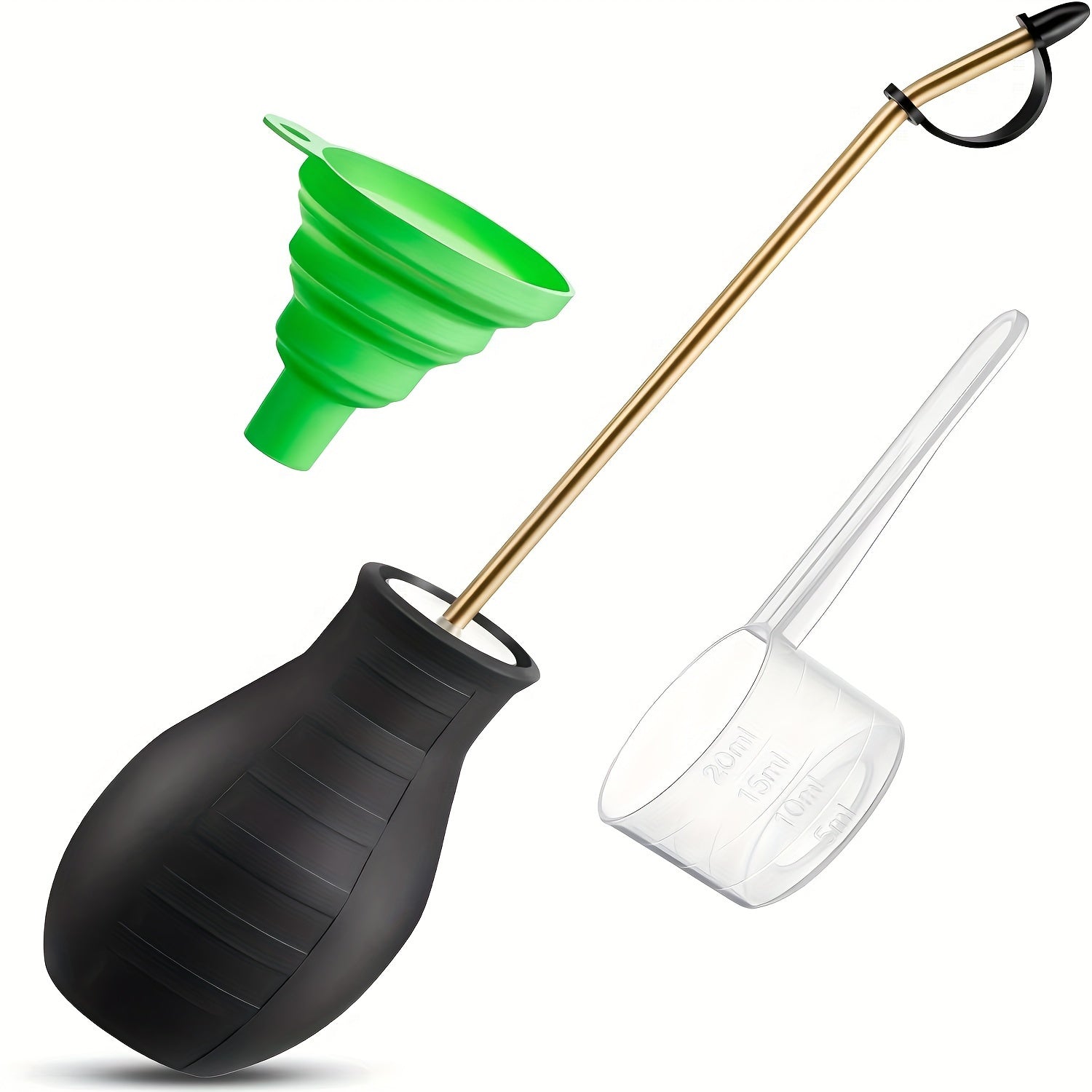 Refillable Acrylic Insecticide Powder Duster with Copper Tube for Indoor Outdoor Pest Control