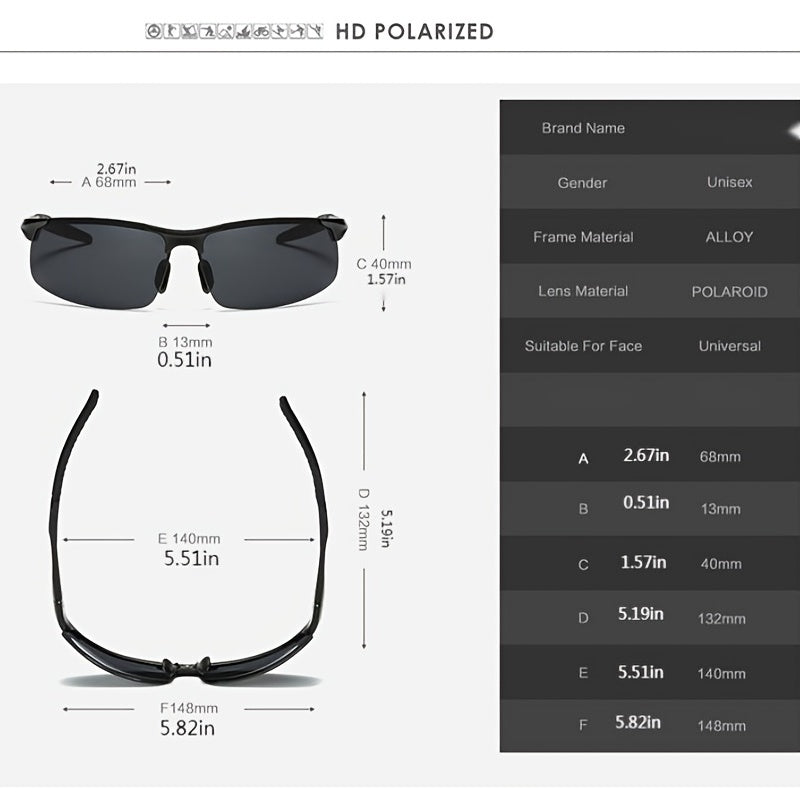 Men's Polarized TAC Sunglasses for Outdoor Sports Cycling Fishing