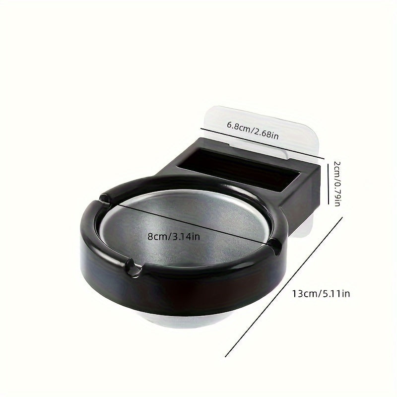 Modern Wall-Mounted Ashtray with Shelf No Drilling Needed for Home or Office