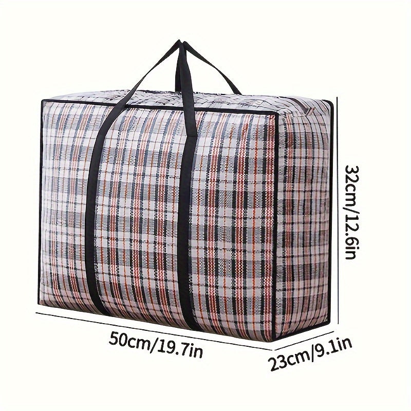 Plastic Storage Bag with Zipper Handles for Closet Organization 3.2 Cu Ft Lightweight