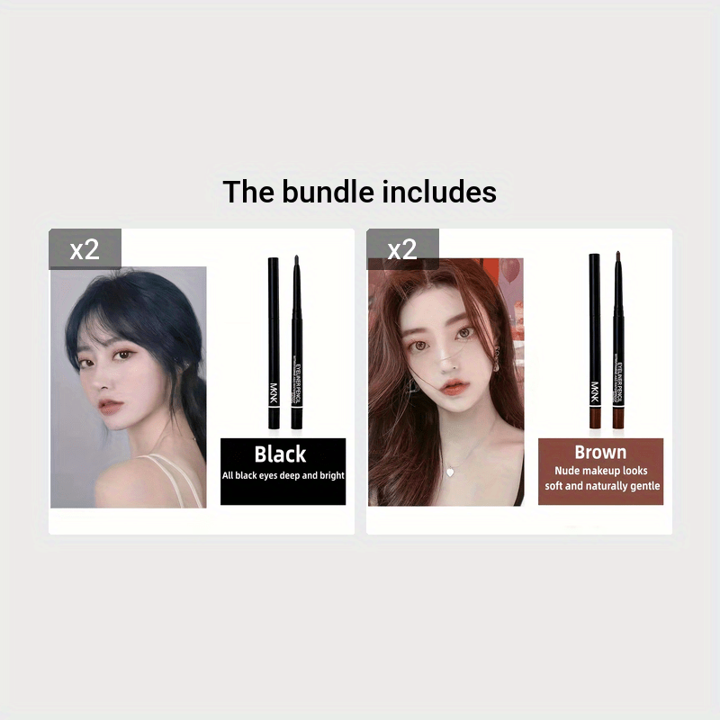 Lápiz de ojos a prueba de agua de larga duración y alta pigmentación para maquillaje de mujer