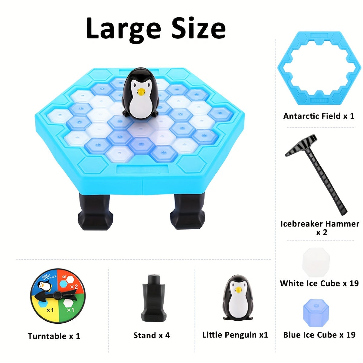 Educational Family Board Game for Kids Ages 3 Plus Penguin Rescue Plastic Durable Non-Toxic