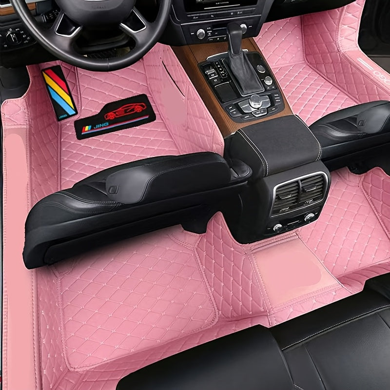 Customized PU Leather Car 3D Foot Mats All-Weather Wear-Resistant for SUVs