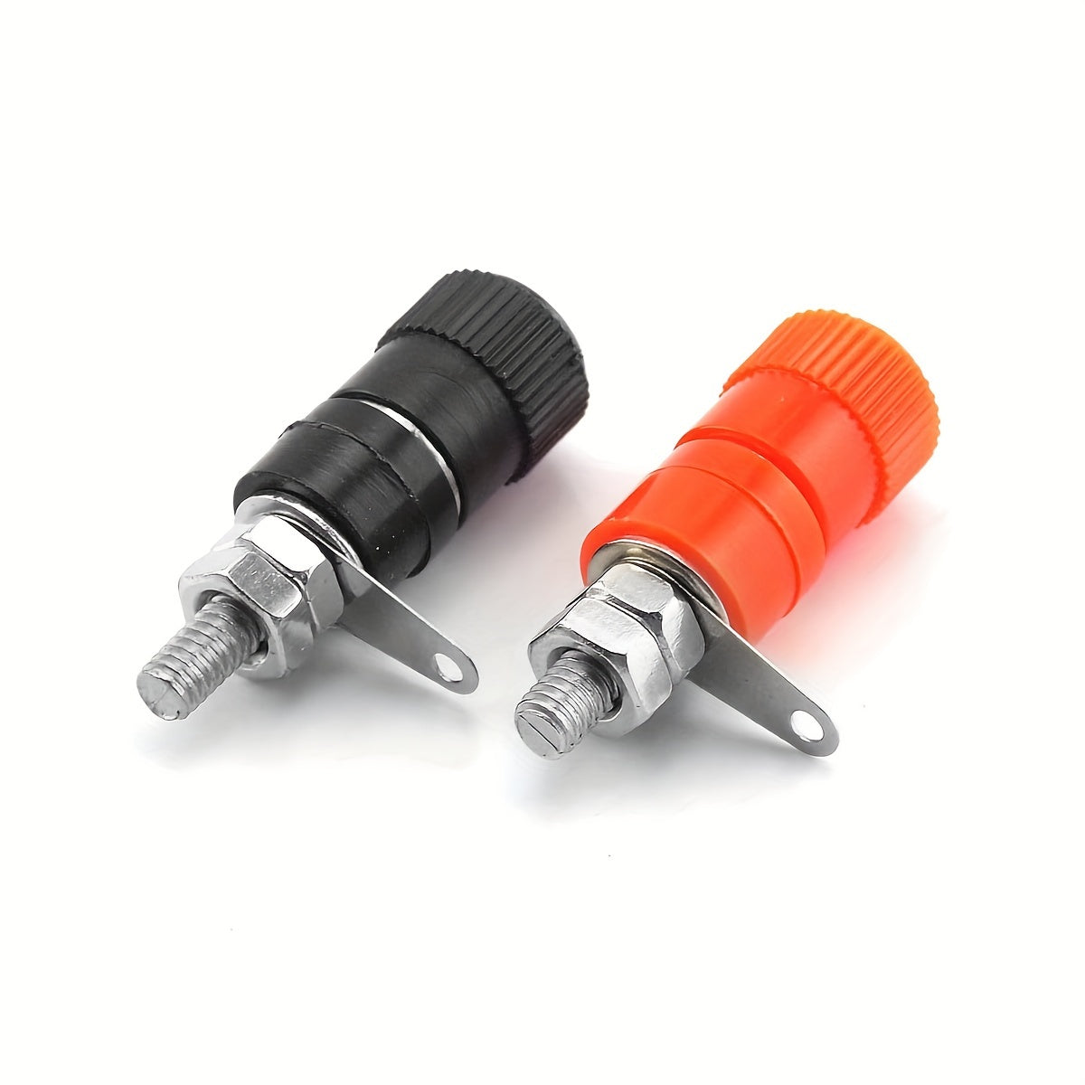 10pcs Banana Socket Test Socket 4mm Banana Plug Connectors Red Black for Audio and Electronics