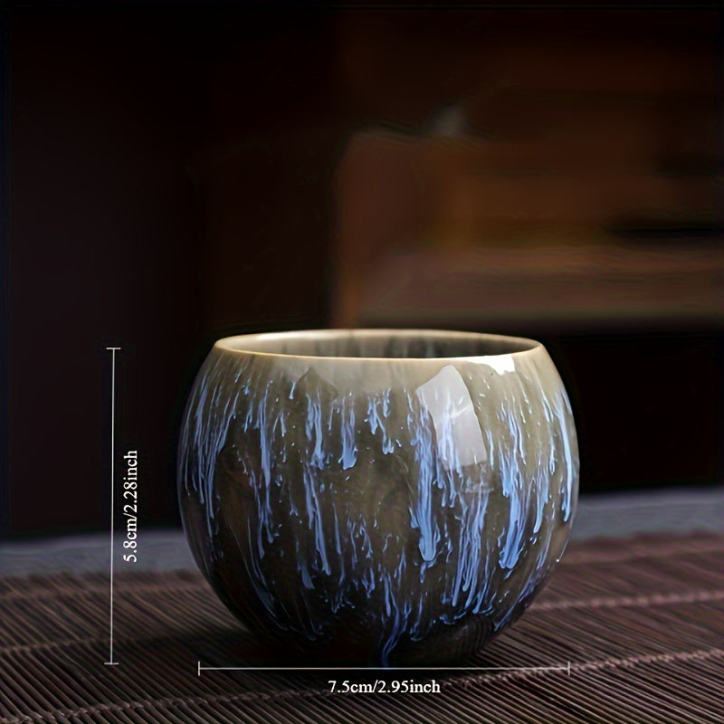 Ceramic Tea Cup Traditional Chinese Kiln-Built Large Sample Kung Fu Tea Set