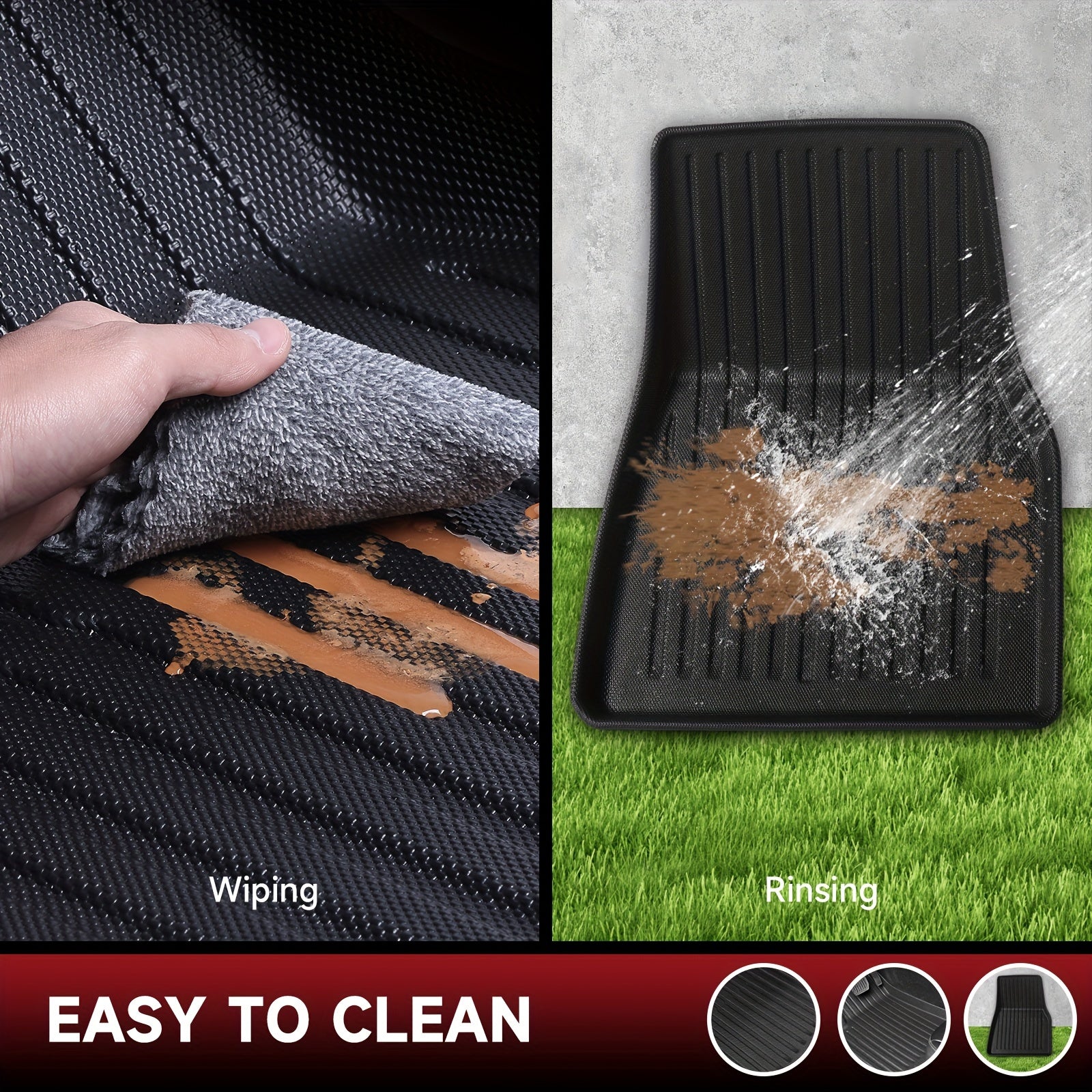 Barcha ob-havo uchun TPE pol matolari Tesla Model Y 2020-2023 yukxalta qoplamasi 6 ta paket