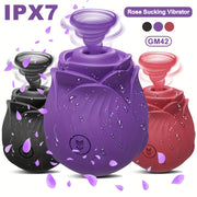 Ayollar uchun vibratsiyali guli shaklidagi o'yinchoq, suyuqlik bilan stimulyatsiya qiluvchi, qayta zaryadlanadigan batareyali