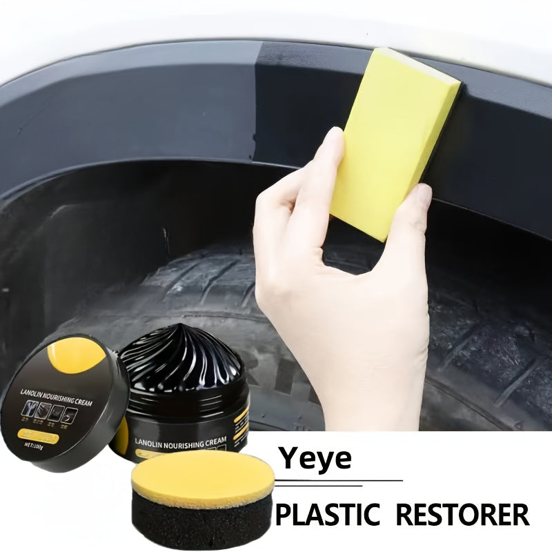 1 dona avtomobil rezina va plastmassa ta'mirlash agenti, ichki va tashqi uchun bardoshli yaltiroq oshiruvchi